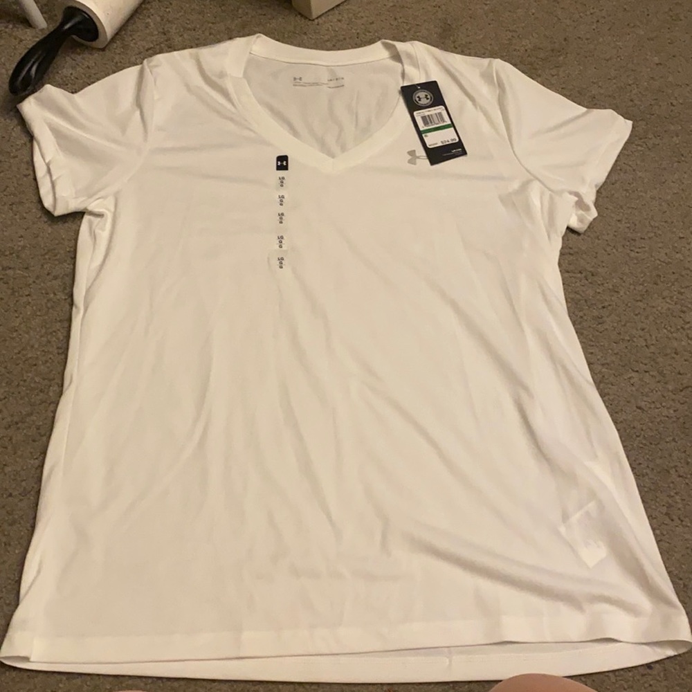 Under armour white tee